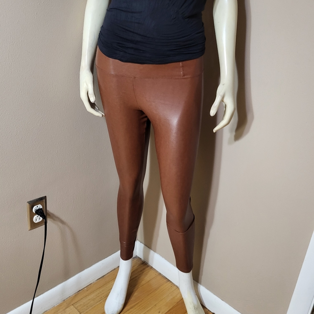 Wilfred Free Brown Faux Leather Legging Sz XS